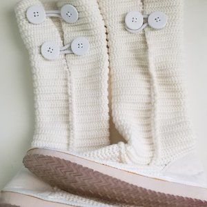 White Mukluk Slippers